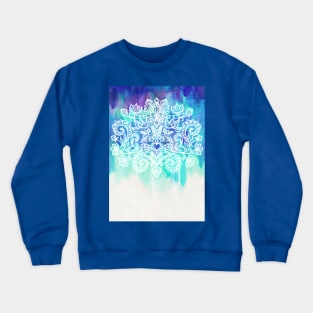 Indigo & Aqua Abstract Crewneck Sweatshirt